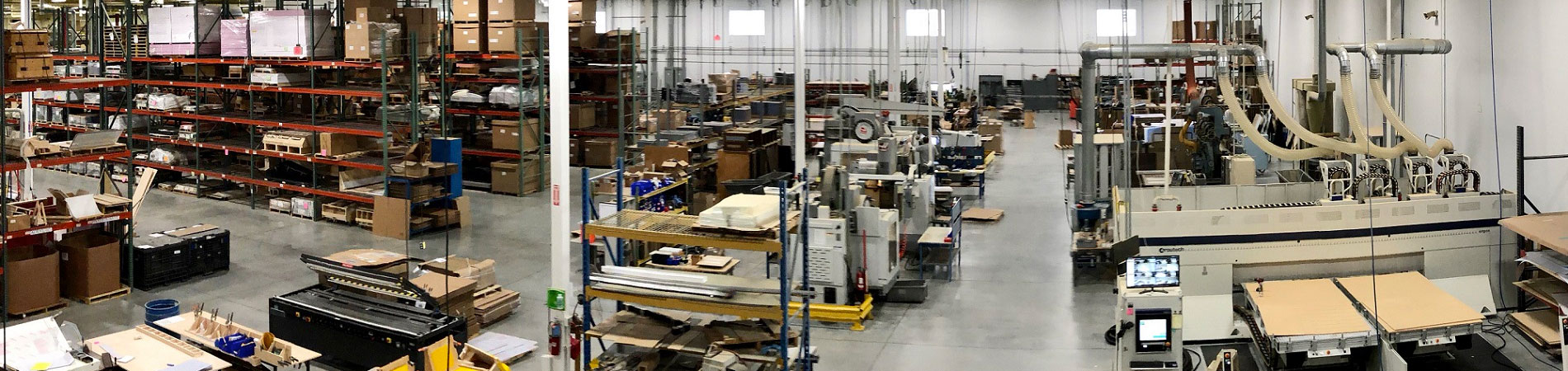 Midland Plastics Warehouse and machines